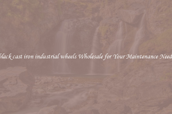 black cast iron industrial wheels Wholesale for Your Maintenance Needs
