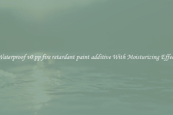 Waterproof v0 pp fire retardant paint additive With Moisturizing Effect