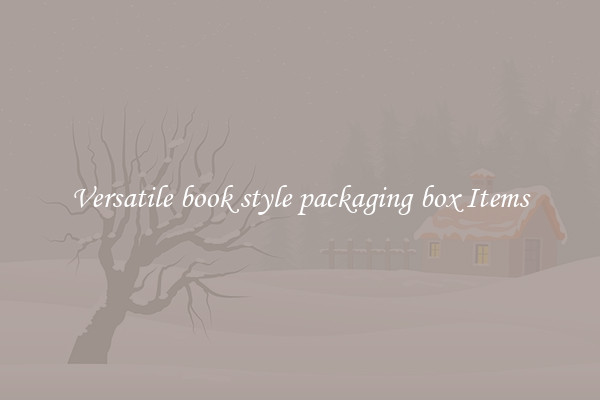 Versatile book style packaging box Items