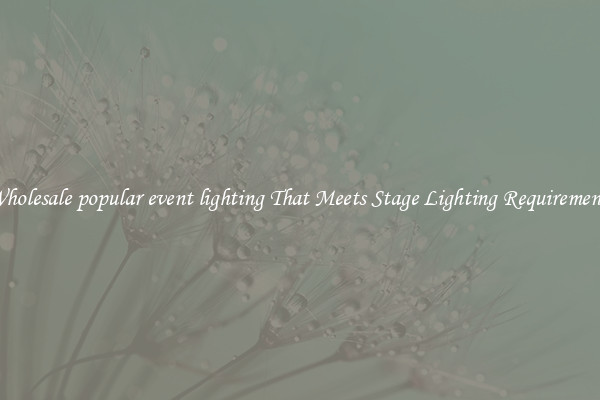 Wholesale popular event lighting That Meets Stage Lighting Requirements