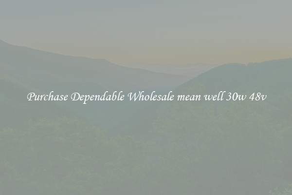 Purchase Dependable Wholesale mean well 30w 48v