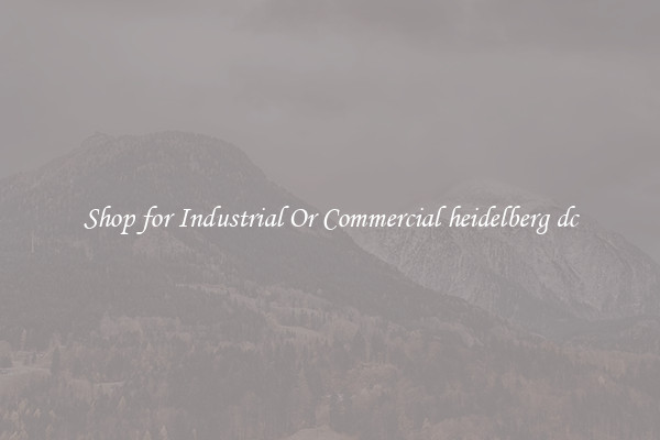 Shop for Industrial Or Commercial heidelberg dc