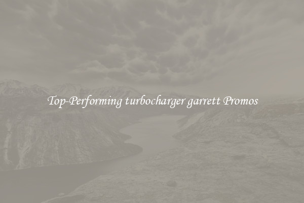 Top-Performing turbocharger garrett Promos